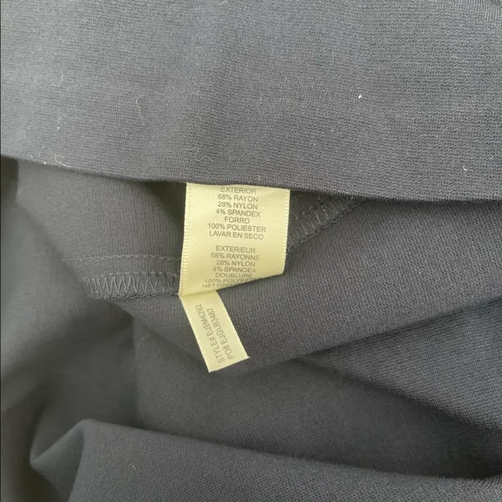 ELIZA J Dress Navy Cocktail Formal Business Wedding Pleated Long Sleeve NWT SZ 6 - Picture 12 of 13